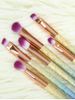 Ombre Glitter Eye Makeup Brushes Set -  