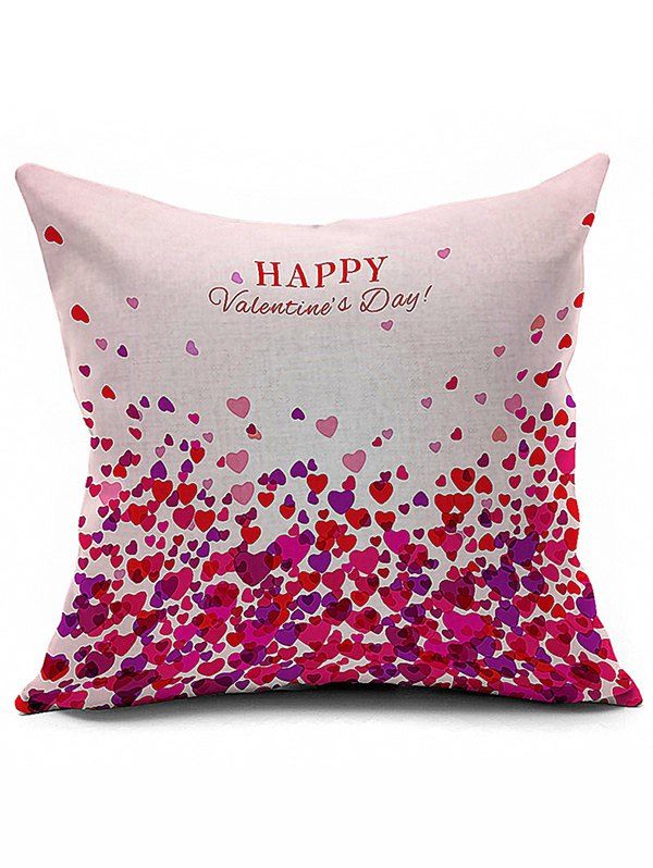 

Love Heart Pattern Happy Valentine's Day Pillow Case, Colormix