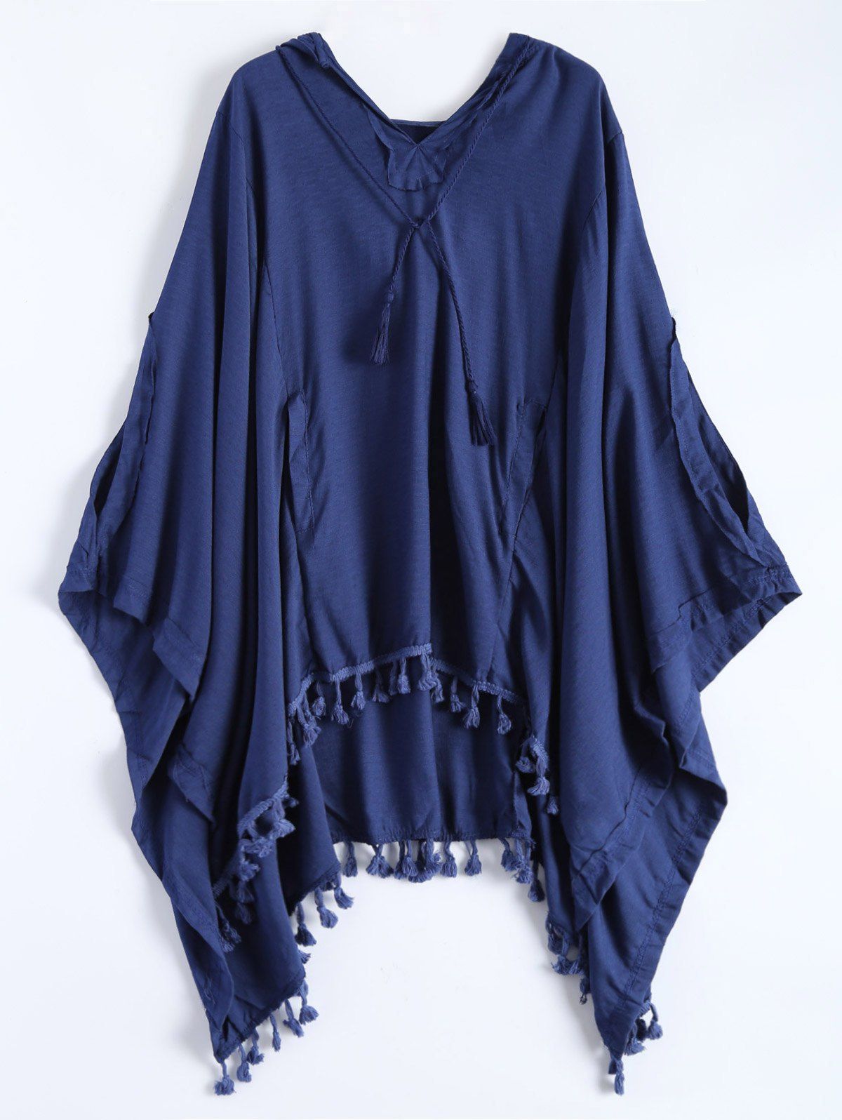 

The Endless Hooded Poncho, Deep blue