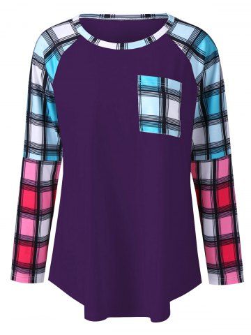 plus raglan plaid sleeves rosegal shirt fb join