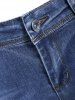 Slim Fit Distressed Jeans -  
