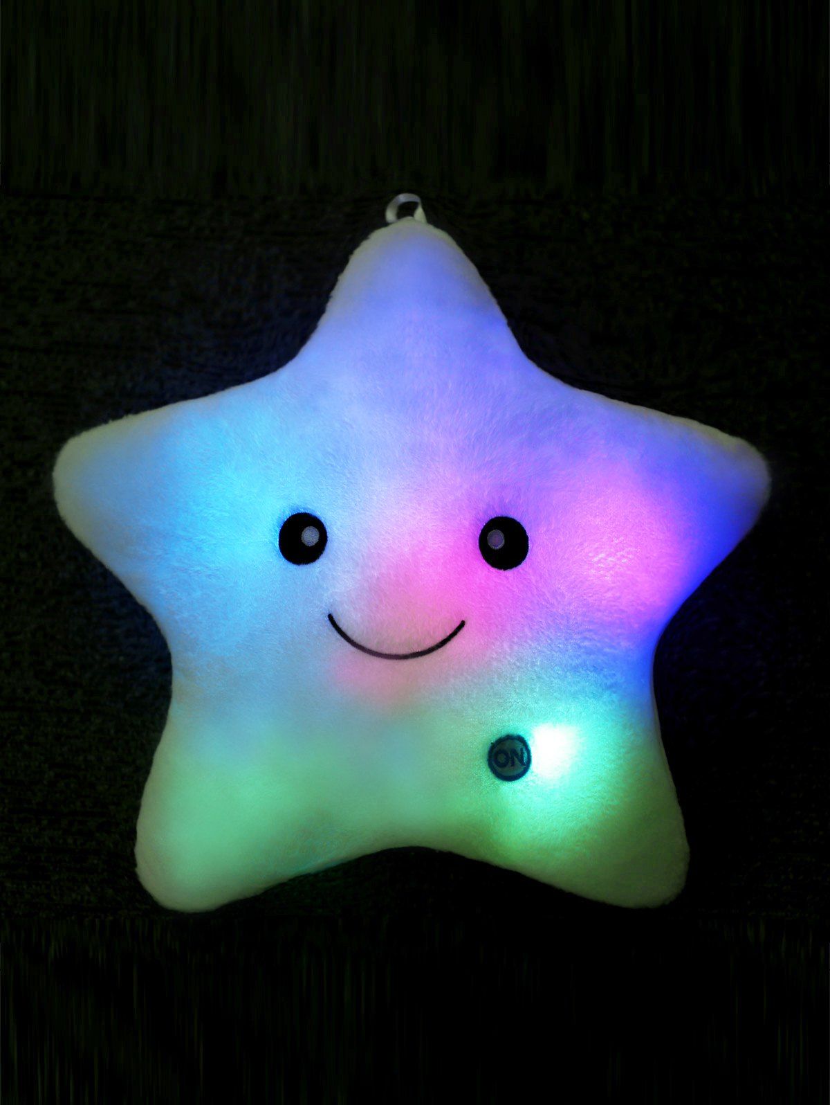 

Star Shape Variable Color Luminescence Pillow, Light blue