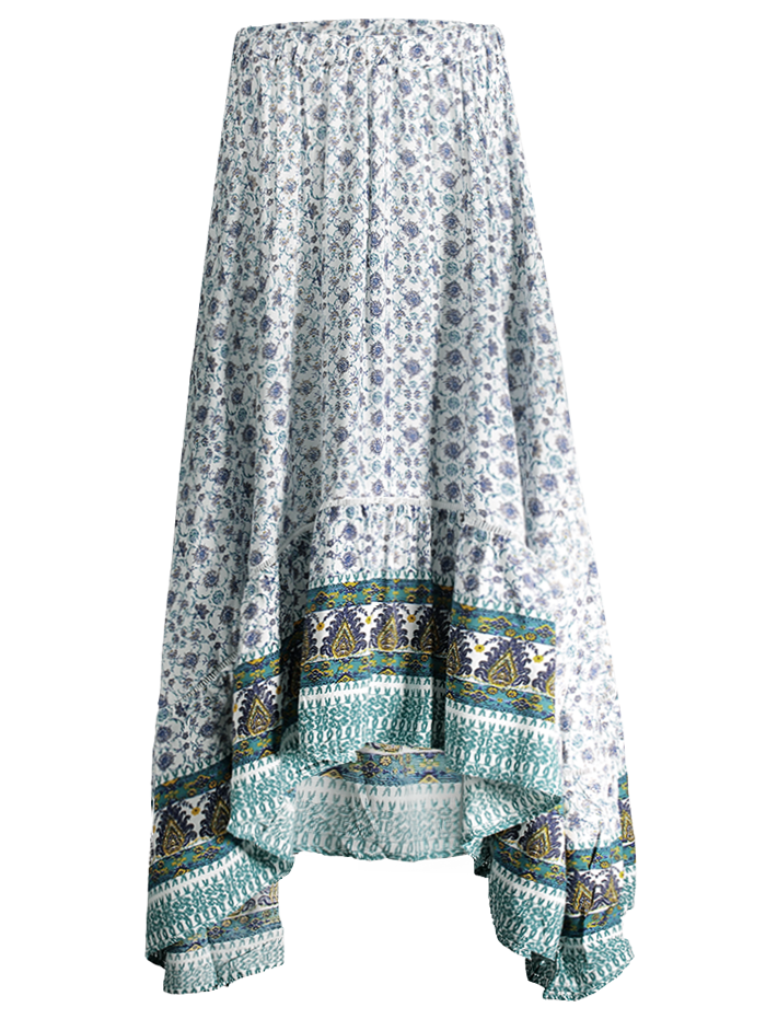 maxi bohemian skirt