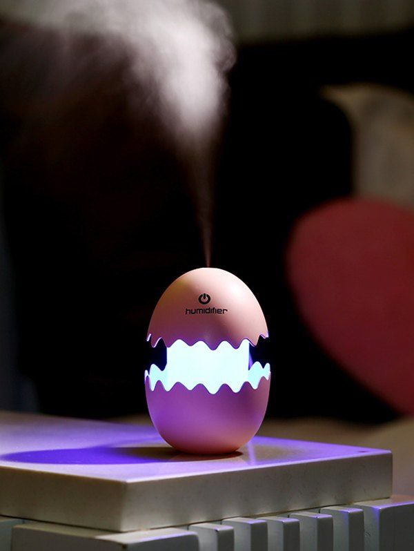

Egg Cartoon USB Spray Fogger Diffuser LED Light Air Humidifier, Peach pink