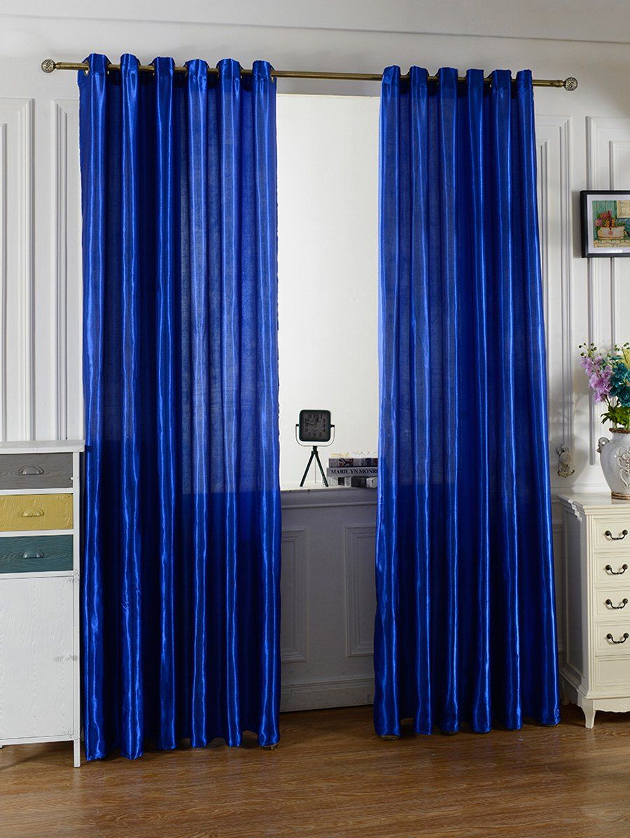 

Home Decor Grommets Ring Top Blackout Curtain, Royal