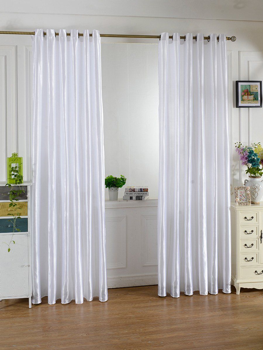 

Home Decor Grommets Ring Top Blackout Curtain, Crystal cream