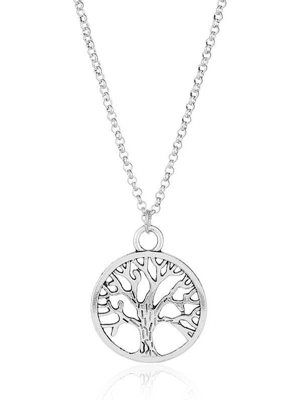 

Vintage Life Tree Pendant Necklace, Silver