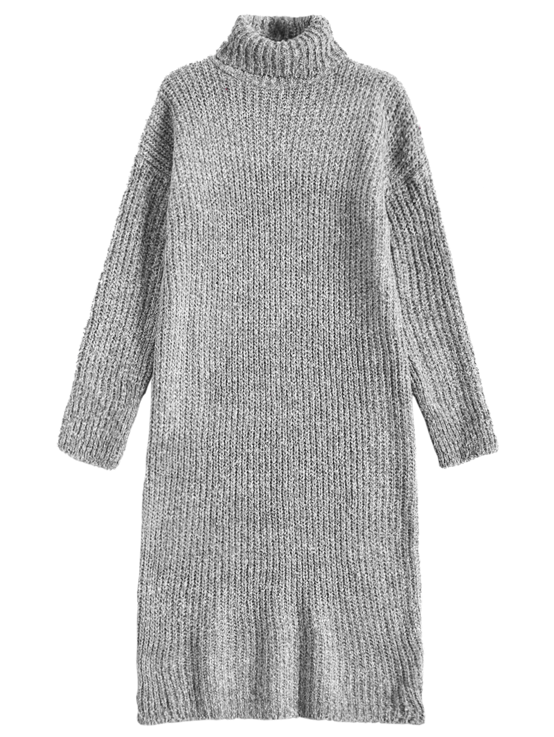 grey midi jumper dress