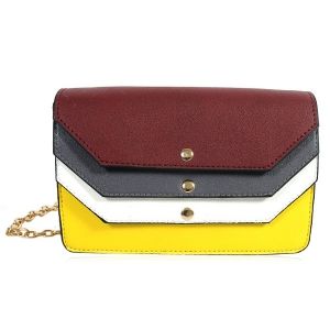 Color Block Layered Cross Body Bag