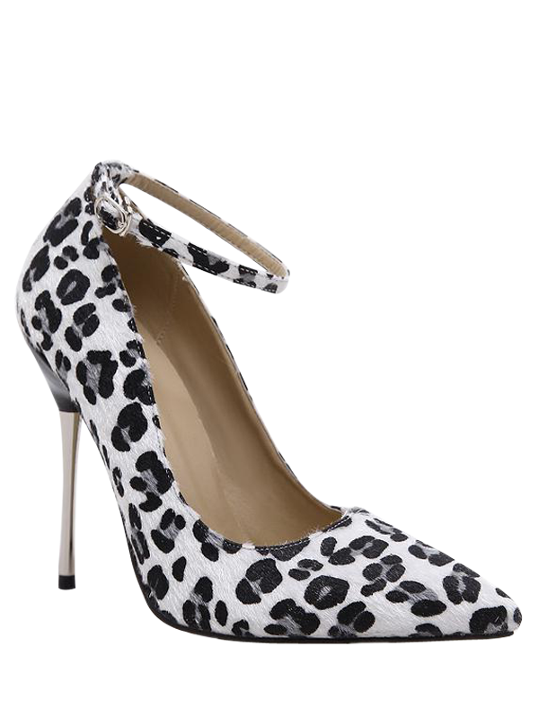 [32 OFF] Leopard Print Pointed Toe Pumps Rosegal
