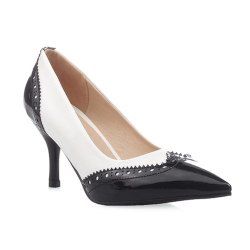 Patent Leather Engraving Pumps