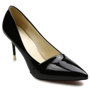 Stiletto Heels Patent Leather Pumps