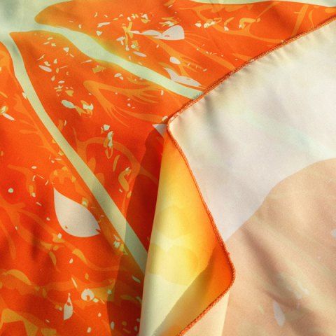 Throw Forma Sector De Limon Poliester Ronda Beach Naranja Dulce Rosegal Com Spain rosegal