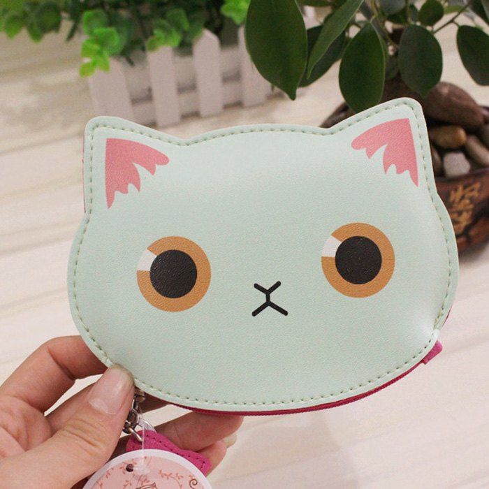 37 Off Pu Leather Cat Character Coin Purse Rosegal