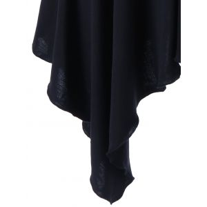 Black 5xl Plus Size Ruched Front Sweetheart Neck T-shirt | RoseGal.com