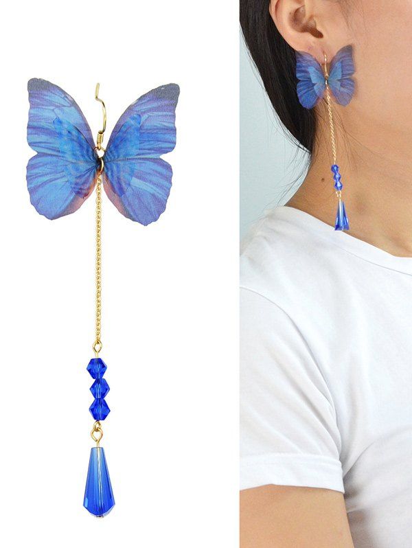 

ONE PIECE Butterfly Teardrop Earring, Blue