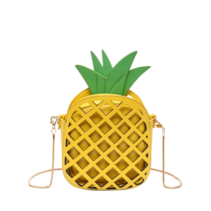 Hollow Out Pineapple Shaped Crossbody Bag