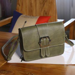 Buckle Strap Cross Body Flap Bag