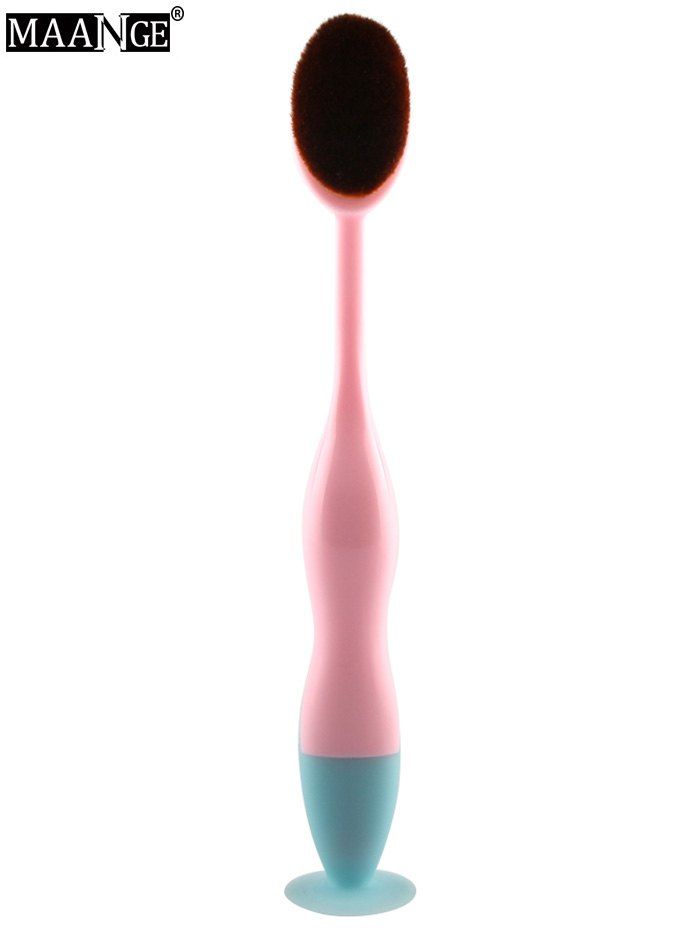 

MAANGE Oval Toothbrush Shape Makeup Foundation Brush, Pink