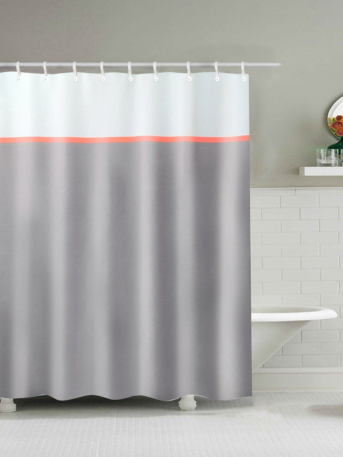 

Waterproof Polyester Shower Curtain, Gray