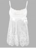 Sheer Lace Plus Size Slip Babydoll Dress -  