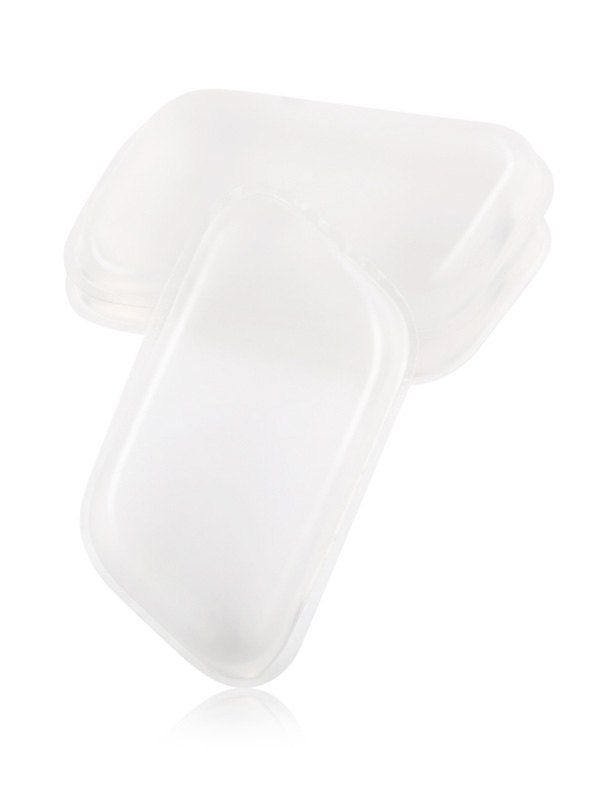 

MAANGE Parallelogram Shape Silicone Makeup Blender, Transparent