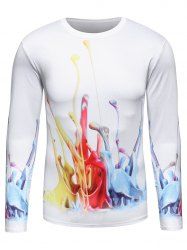 3d colorful splatter paint print v neck single breasted jacket