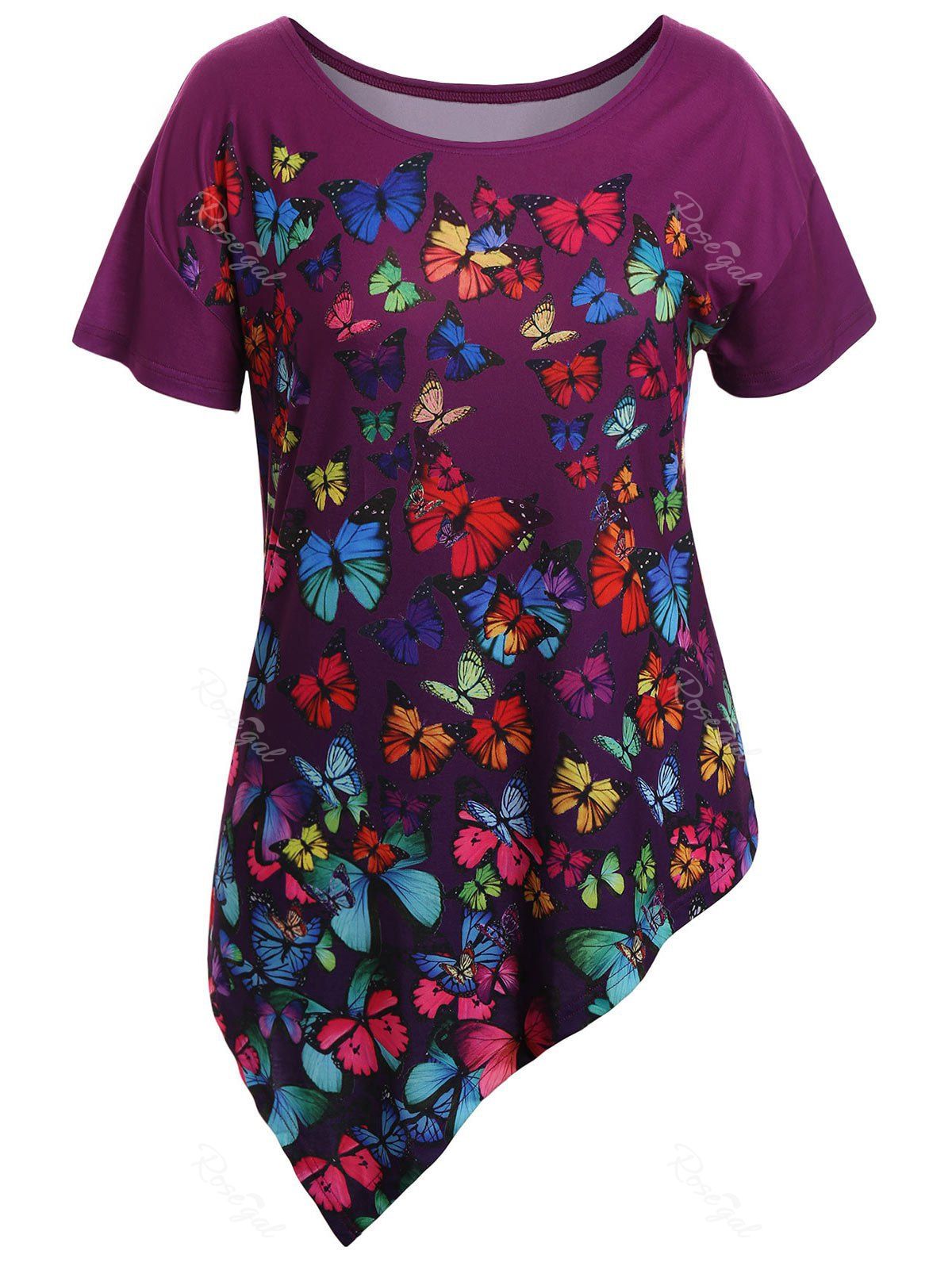 womens butterfly print top