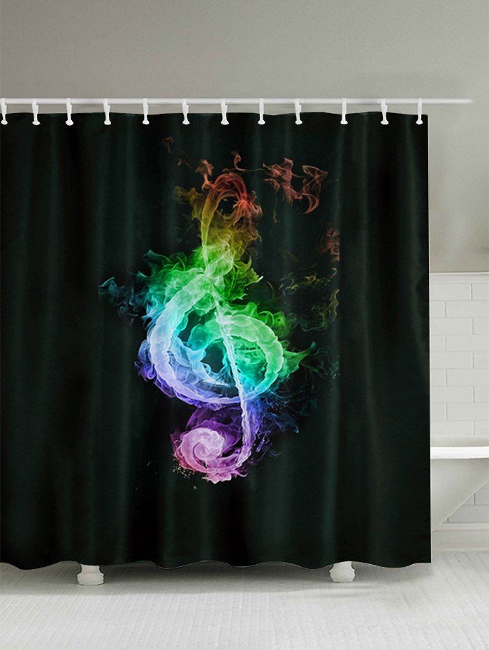 Musical Note Bathroom Shower Curtain Musical Note Bathroom Shower Curtain