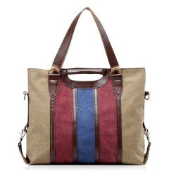 Casual Color Block Weekend Bag