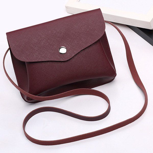 

Envelope Cross Body Min Bag, Wine red