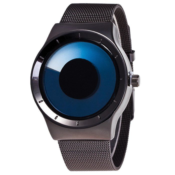 

Alloy Strap Vortex Ombre Quartz Watch, Blue