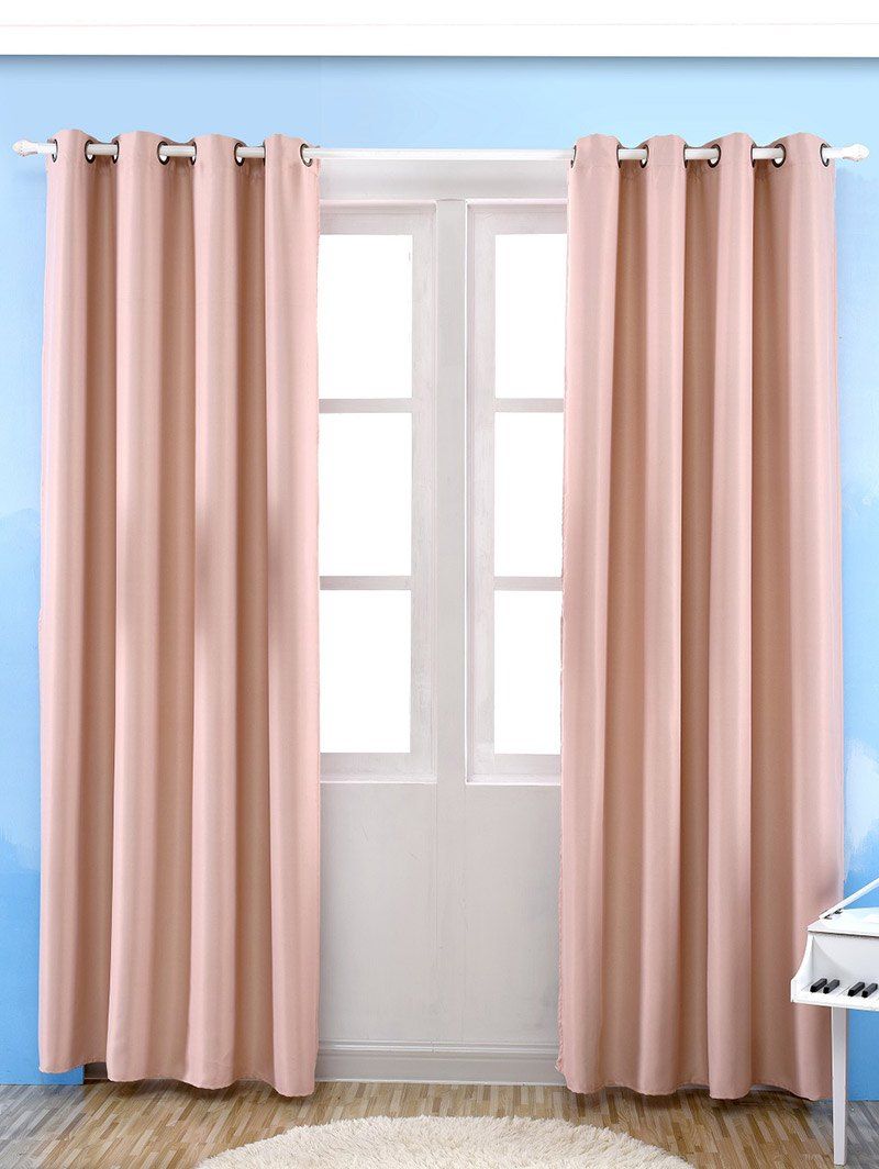 

Grommet Thermal Insulated Window Blackout Curtain, Pink