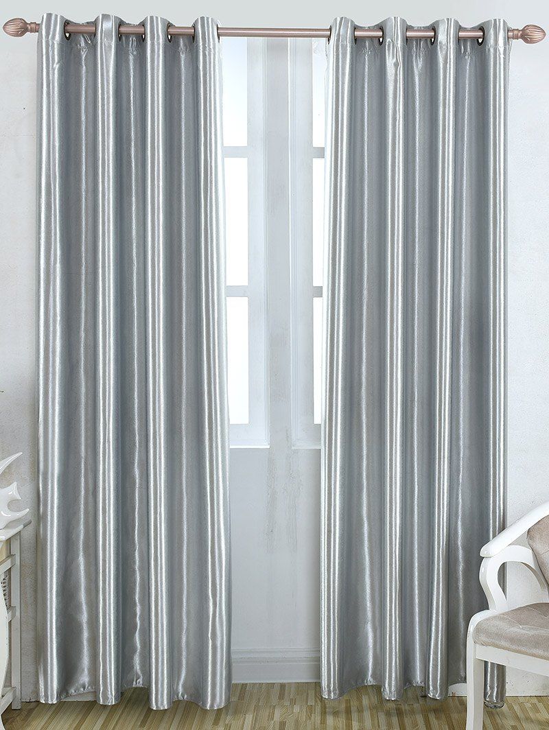 

Grommet Thermal Insulated Window Blackout Curtain, Gray