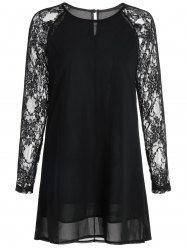 Chiffon Dresses For Women | Cheap Black and Long Sleeve Chiffon Dress ...