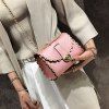 Rivet Chains Scalloped Crossbody Bag -  