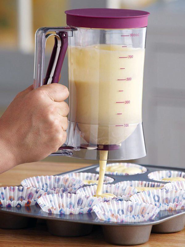 

Baking Tool Cake Batter Cream Dispenser, Purplish red