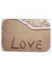 Sandbeach Love Printed Floor Mat -  