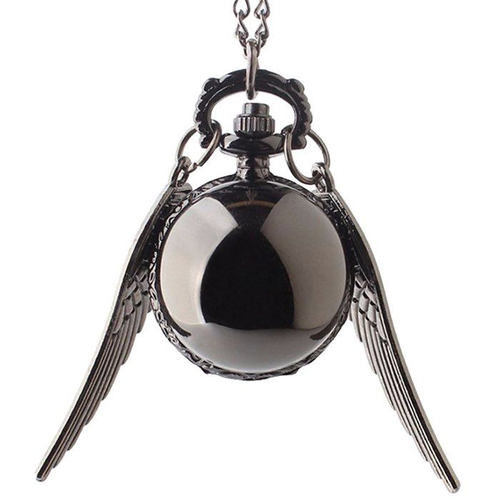 

Ball Vintage Pocket Watch with Wings, Gun metal