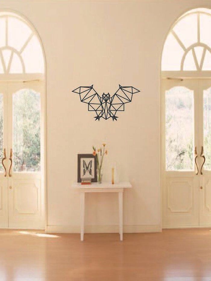 Geometric Bat Print Waterproof Wall Art Sticker Geometric Bat Print Waterproof Wall Art Sticker