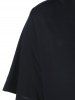 Robe Mouchoir à Taille Haute Grande Taille - Bleu et Noir Taille Unique