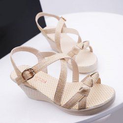 Wedge Heel Knots Sandals