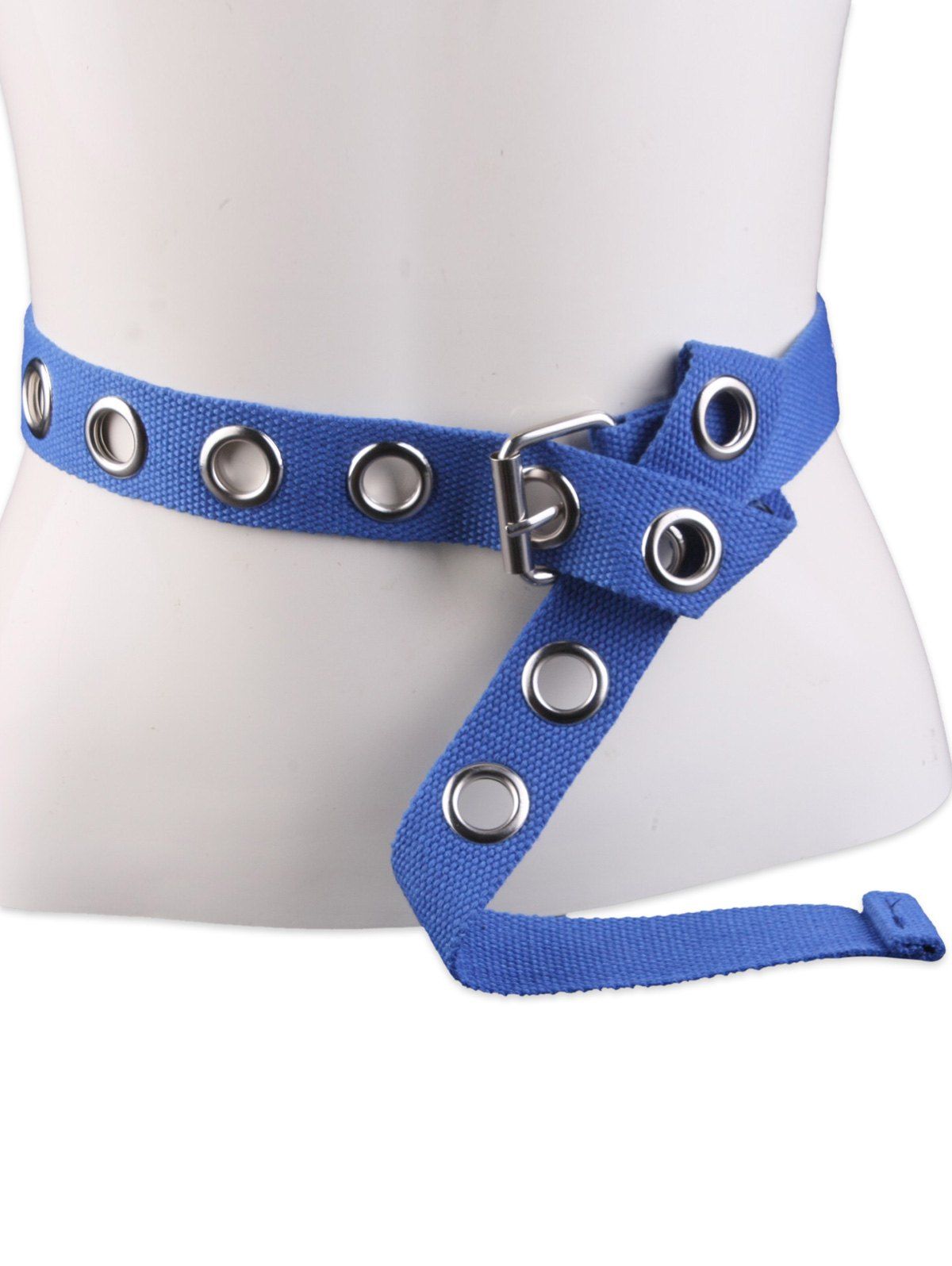 [48 OFF] Round Grommet Casual Canvas Belt Rosegal