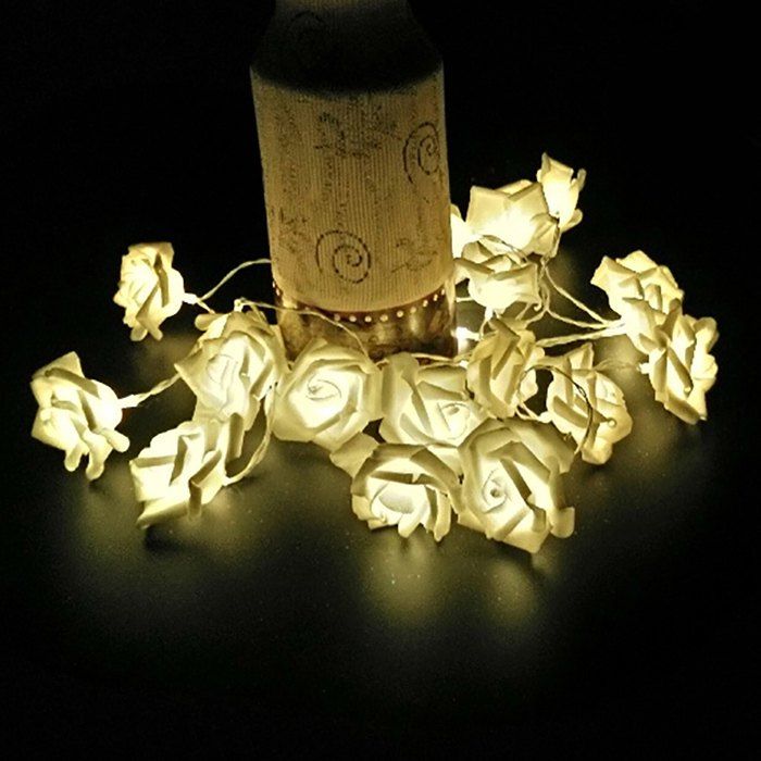 

Party LED Rose Flower String Lights, Warm white light