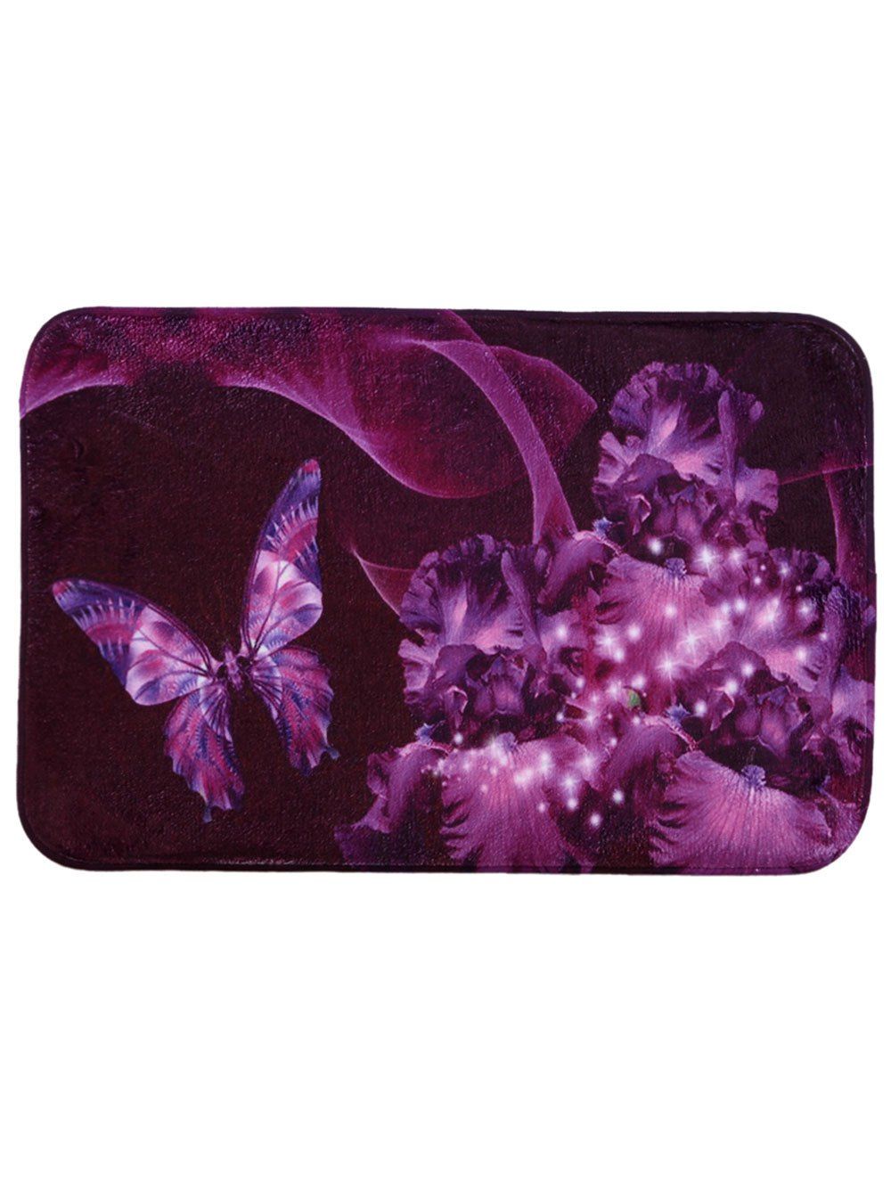 

Soft Absorbent Mew Butterfly Area Rug, Violet