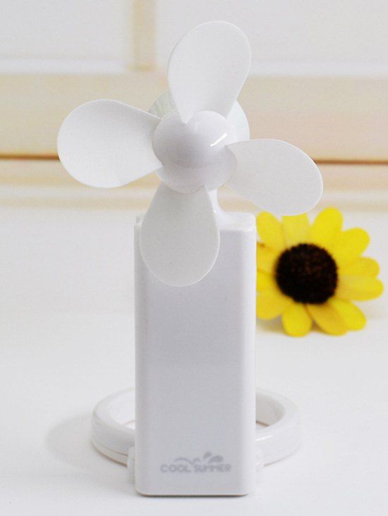 

Portable USB Rechargeable Office Mini Handheld Fan, White