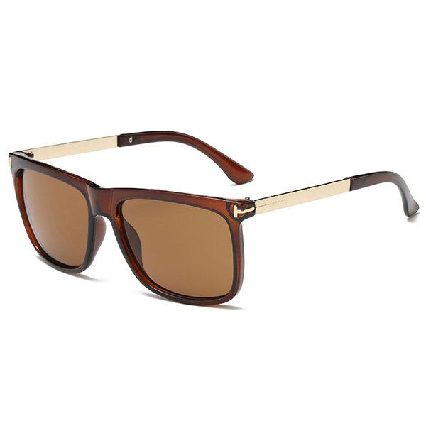 [38 OFF] Rectangle Frame Anti UV Sunglasses Rosegal