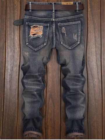 

Cuffed Ripped Design Nine Minutes of Jeans, Denim blue