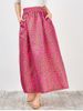 High Waist Africa Print Skirt -  