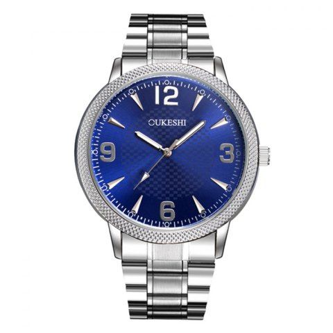 Firstgrabber OUKESHI Steel Strap Wrist Quartz Watch